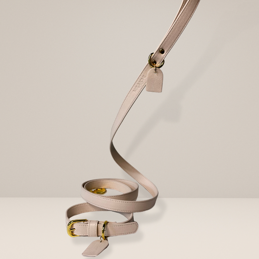 BONE BEIGE - LUXURY DOG LEASH