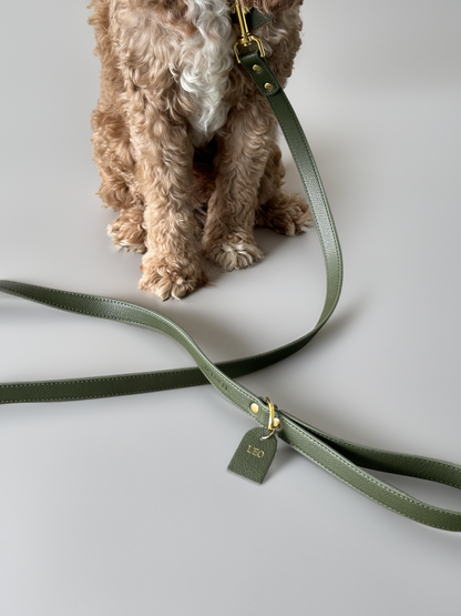 BASIL GREEN - LUXURY DOG LEASH